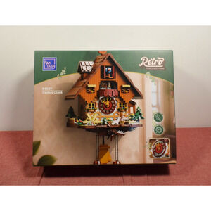 Pantasy Retro Cuckoo Clock Buildable Brick Block Set 85027 #